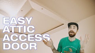 How to Install an Attic Access Door  Easy DIY [upl. by Yerbua]