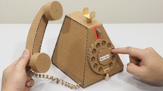 How to Make Cardboard Telephone amp Coin Saving [upl. by Ninette]