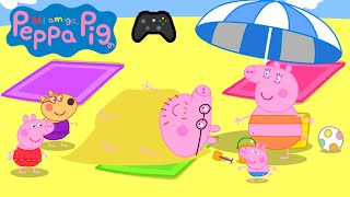 🎮 Un día en la PLAYA ROCOSA y en la PLAYA de ARENA💕 Videojuego MI AMIGA PEPPA PIG💕 [upl. by Hubert]