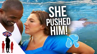 Supernanny pushes Mike James into a pool [upl. by Frankhouse]