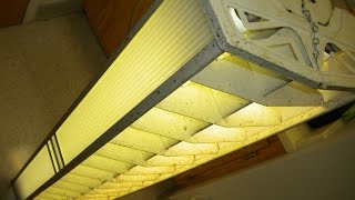 DayBrite Louvered Fluorescent Fixture [upl. by Yrffej]