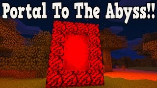 Minecraft How To Make A Portal To Abyss  Abyss Dimension Showcase [upl. by Nnav]