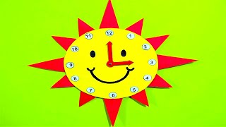 wall clock craft model for school project using cardboard and best out of waste ideas [upl. by Meeka]