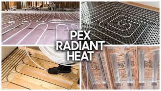 4 Methods To Run Radiant Heat PEX Pipe [upl. by Anayet]