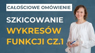 Szkicowanie wykresów funkcji cz1 CAŁOŚCIOWE OMÓWIENIE [upl. by Quenna538]