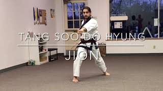 Tang Soo Do Korean Karate Hyung Kata  Jion [upl. by Anivol]