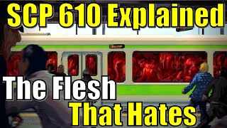 The Flesh that Hates or SCP 610 Explained  Infection Biology Mutation Process and Lore [upl. by Kerk]