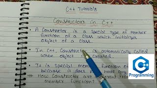 What is constructor with example  Types of constructors  C Programming tutorials in Hindi  59 [upl. by Enilarak]