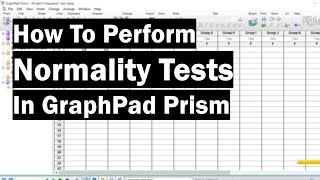 How To Perform Normality Tests In GraphPad Prism [upl. by Meluhs238]