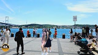 Ortaköy in Istanbul Walking Tour in 4k Exploring one of the best districts of Istanbul [upl. by Natfa]