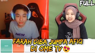 🔴 First time Farah diba jumpa Afiq dekat OmeTV  Throwback 🥰 [upl. by Yelsgnik541]