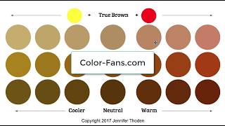 Color Theory Warm Brown vs Cool Brown [upl. by Attegroeg]