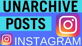 Instagram How to Unarchive Posts [upl. by Burack]