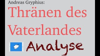 Tränen des Vaterlandes Analyse und Interpretation Gryphius Sonett Barock [upl. by Samoht731]