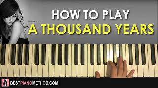 Christina Perri  A Thousand Years Piano Tutorial Lesson [upl. by Novaj]