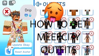 HOW TO GET OUTFITS IN MEEPCITY🥶🥵ROBLOX [upl. by Settle169]