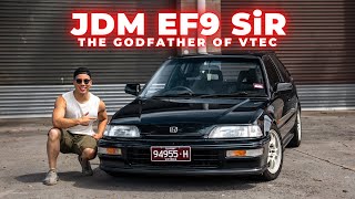 JDM EF9 HONDA CIVIC SiR B16A Review  The Godfather of VTEC [upl. by Millan831]