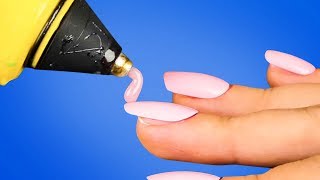 35 EPIC HOT GLUE GUN HACKS [upl. by Bannerman]