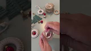 DIY Makramee Weihnachten Tutorial ✨ diymakramee diydeko tannenbaum weihnachten [upl. by Low]