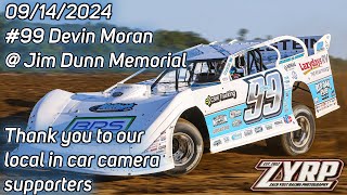 Devin Moran  Muskingum County Speedway  Jim Dunn Memorial  09142024 [upl. by Etteiram]