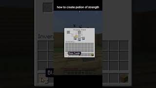 How to make potion of strength in Minecraft🧐 [upl. by Irakab843]