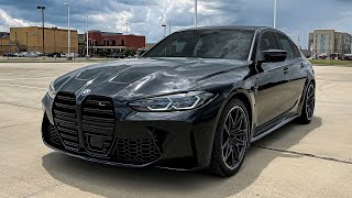 2022 BMW M3 Competition G80 Walkaround Review  Exhaust Sound [upl. by Kaehpos26]