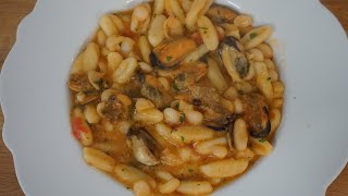 CAVATELLI FAGIOLI E COZZE – la ricetta tipica barese cucinata dalla nonna [upl. by Raseda600]