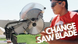 How to Change a Miter Saw Blade  DeWalt DWS779 12quot Blade Change [upl. by Essie813]