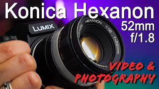 Konica Hexanon 52mm f18 Lens Review [upl. by Tuneberg]