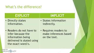 Explicit VS Implicit Statement [upl. by Annaeg]