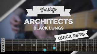 Architects  Learn To Play Black Lungs main riff [upl. by Repsihw]