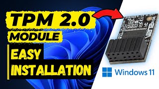 The Easy Way to Enable TPM 20 on Windows 11 for Better Security TPM Module Installation [upl. by Coffeng]