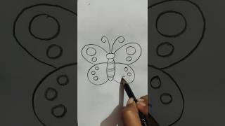 butterfly drawing art drawing shortvideo [upl. by Yehs]