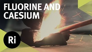 Reacting Fluorine with Caesium  First Time on Camera [upl. by Inama211]