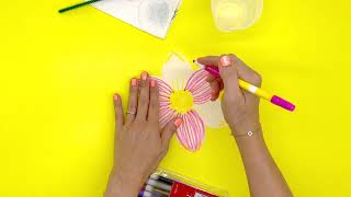 Kids DIY Flower Craft by We Craft Box [upl. by Atimed]