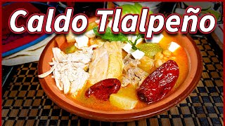 CALDO TLALPEÑO Receta Deliciosa [upl. by Laved]