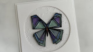 Stained glass from pearl embossing powders [upl. by Gillead]