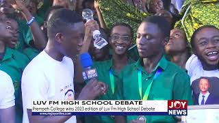 Luv FM High School Debate Prempeh College wins 2023 edition of Luv Fm High School debate [upl. by Eninaj977]