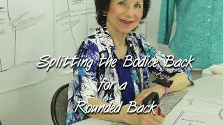 Splitting the Bodice Back  Rounded Back Tune Up by SureFit Designs™ [upl. by Jarl707]