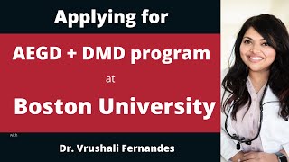 How to apply to Boston University dental programs  International dentist [upl. by Divaj659]