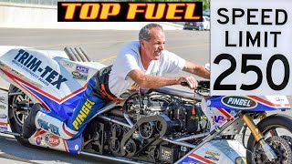 FIVE TOP FUEL NITRO MOTORCYCLES PUT ON A THRILLING TOP SPEED 254 MPH SHOW AT MAN CUP NHRA SGMP [upl. by Willing427]