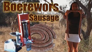 How to make traditional Boerewors sausage [upl. by Madson]