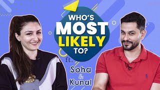 Soha Ali Khan amp Kunal Kemmus SUPER FUN Whos Most Likely To reveal secrets  Couple Edition [upl. by Noremak]