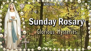 SUNDAY Holy Rosary🌻 Glorious Mysteries Todays Rosary of the Blessed Virgin Mary Fall Leaves [upl. by Ennaeiluj]