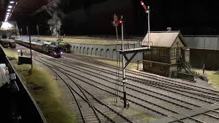 John Ryans Express – O Gauge model railway at Over Peover [upl. by Hollyanne]