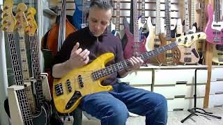 HIGH END JAPANESE BASS Bacchus Woodline DX4AC EWC bass jazzbass electricbass bassguitar demo [upl. by Leahey799]