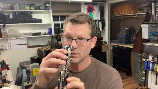 Switching Mouthpieces On Clarinet [upl. by Ayotahc964]