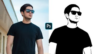 Photoshop Tutorial  How To Turn a Photo Into a Stencil [upl. by Dirk446]