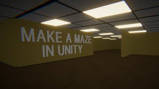 MAKE A MAZE IN UNITY [upl. by Ahsineg]