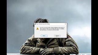 Epic Games Launcher Setup Error 2020  How to fix [upl. by Elleinnod]